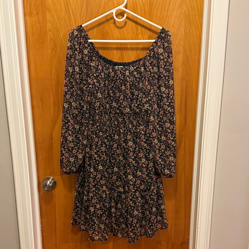 Floral Long Sleeve Dress